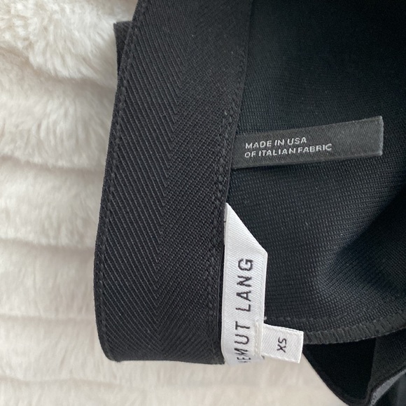 Helmut Lang Cropped Flare Rib Trouser in Black - Picture 6 of 10